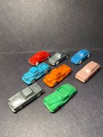Konvolut 8 kleine Plastik Autos Penny Toys Vintage