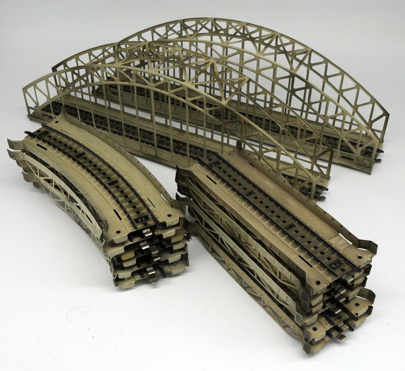 Pont Métallique BING / MARKLIN échelle 1 – 3 éléments – Modélisme Ferroviaire Ancien (Allemagne)