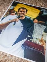 Pete Sampras - Autogramm auf Foto Tennis