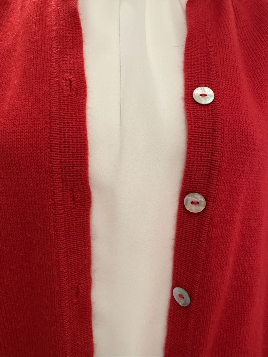 Giacche: Cardigan rouge, dame,,cachemire , 40 – Nuovo (secondo la descrizione) da Genève venduto da flocon06 2