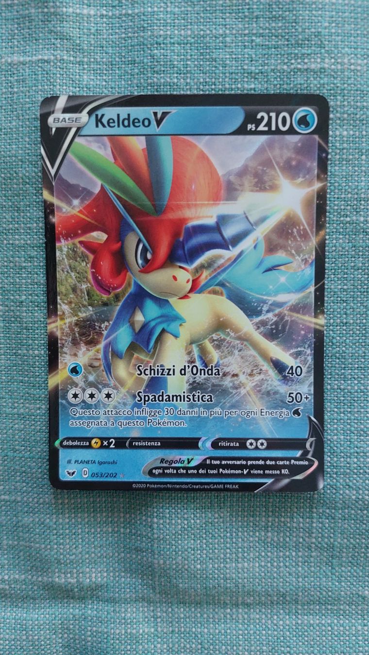 Pokémon Carte collezionabili: Keldeo V Spada & Scudo base – Nuovo (secondo la descrizione) da Bellinzona venduto da Pagur