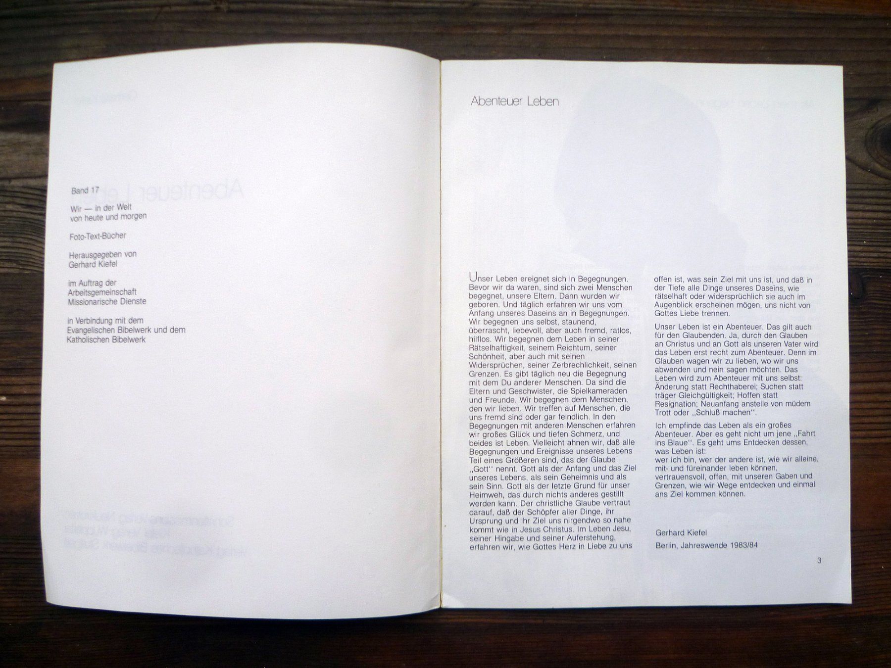 Libri: Buch Abenteuer Leben – Usato da Aarau venduto da Rdodger 1