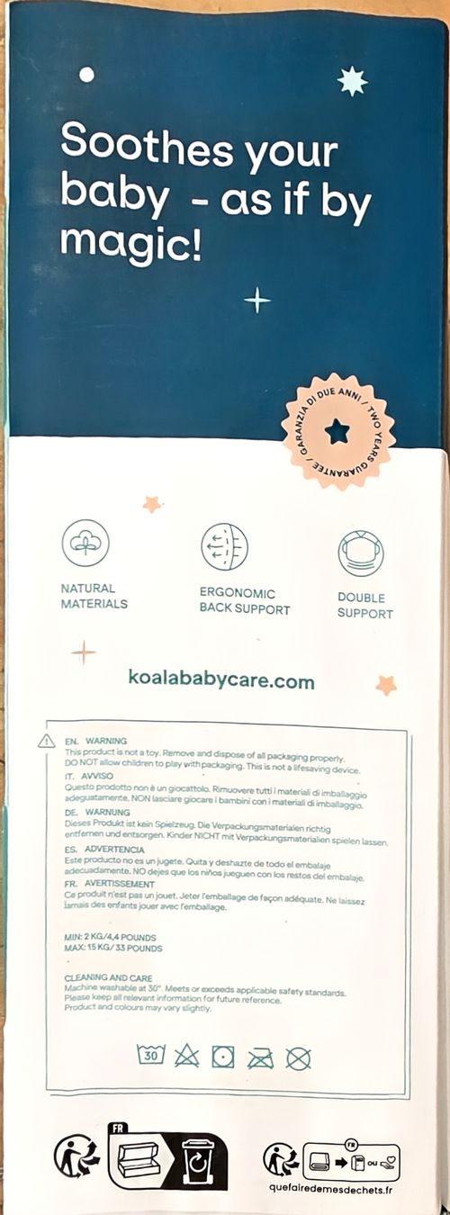 Koala Babycare Porte-bébés ventraux & dorsaux: Koala Babycare Cuddle Wrap Grey – Neuf (Voir description) à Mendrisio par mrw_2qtv 3
