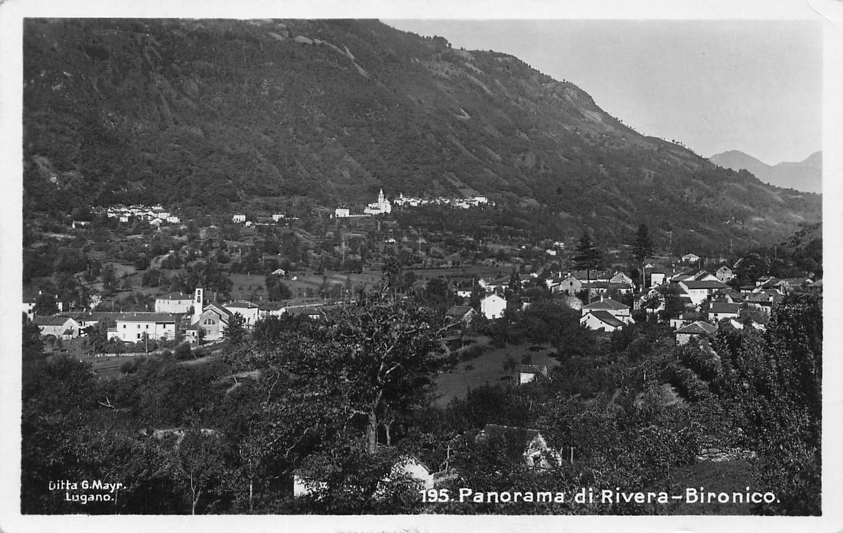 Cartoline postali: Panorama Riviera Bironico TI – Usato da Biasca venduto da Blenio71