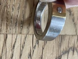 D‘ARSY Ring Stahl und 750 Gold