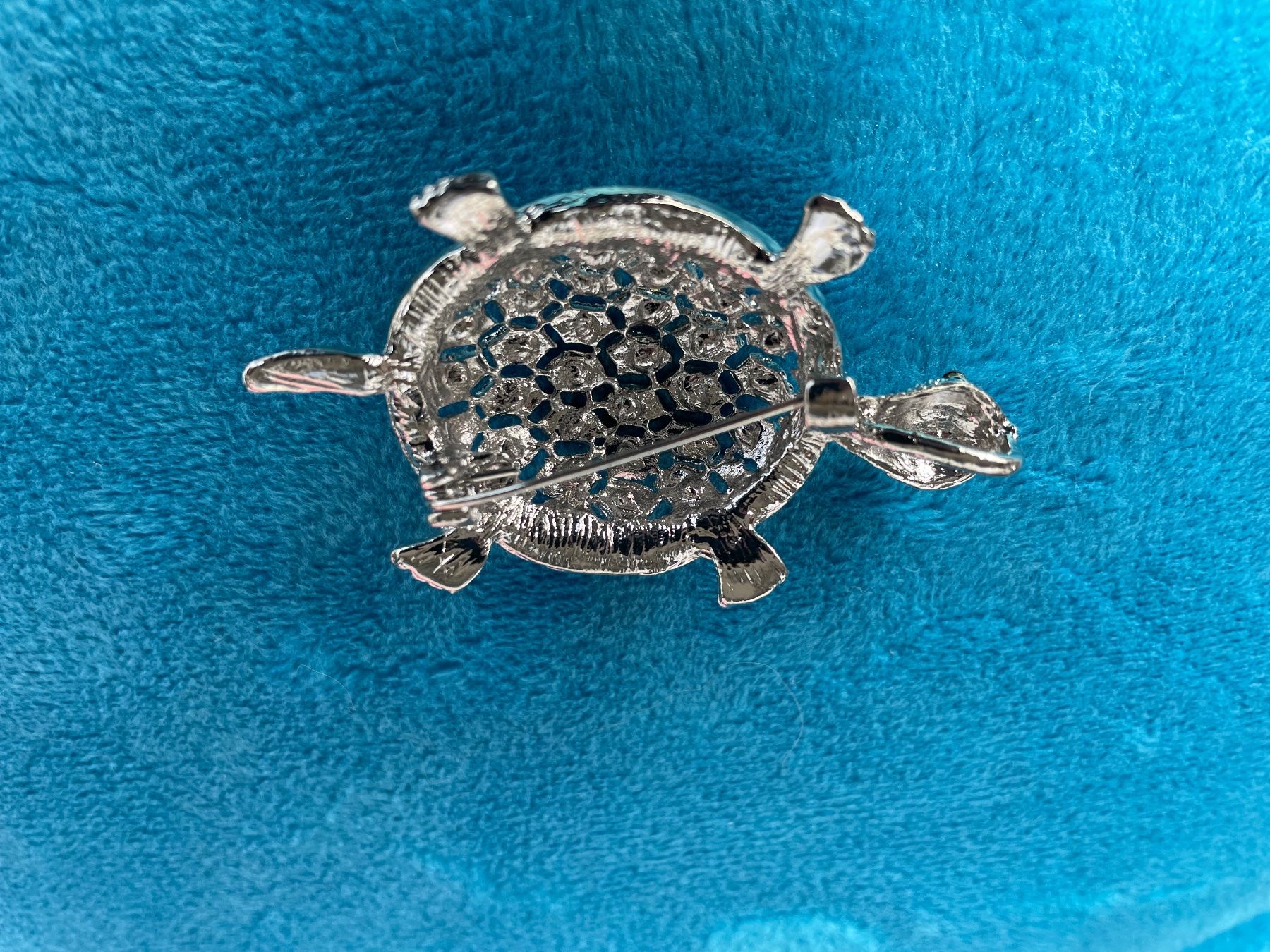 Spille & Fermagli: Schmuck Schildkröte Brosche mit  Steinen Silberfarben – Nuovo (secondo la descrizione) da Zürich venduto da Sundaygirl 2
