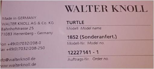 Knoll Sedie: Walter Knoll Turtle 1852 Sonderanfertigung – Usato da Bruettisellen venduto da Collector_Store 8
