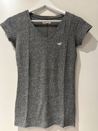 Hollister T-Shirt, grau meliert, Grösse XS