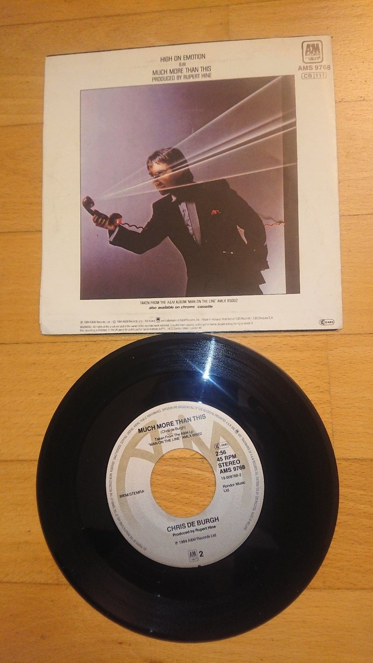 Dischi in vinile: Chris De Burgh - High on Emotion - Single 1984 – Usato da Egg b. Zürich venduto da orwell1984 1