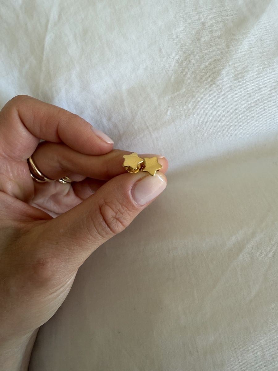 Orecchini pendenti & Orecchini a lobo: Gold Star Stud Earrings – Usato da Uster venduto da Monika_OB 8