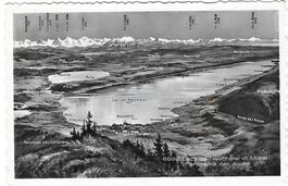 AK Lac de Neuchâtel  et Morat - Panorama des Alpes