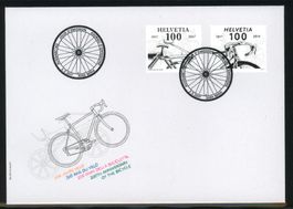 2017, FDC, Sondermarke 200 Jahre Velo (Nr. 1622–1623)