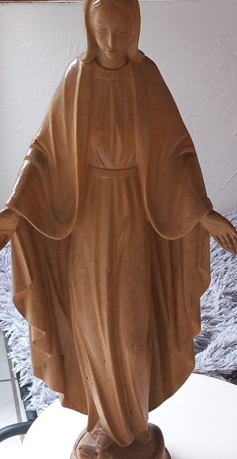 Skulpturen & Statuen: Wunderschöne Holzstatue der Jungfrau Maria - Handgeschnitzt – Gebraucht aus Buttikon SZ von MH1976 1