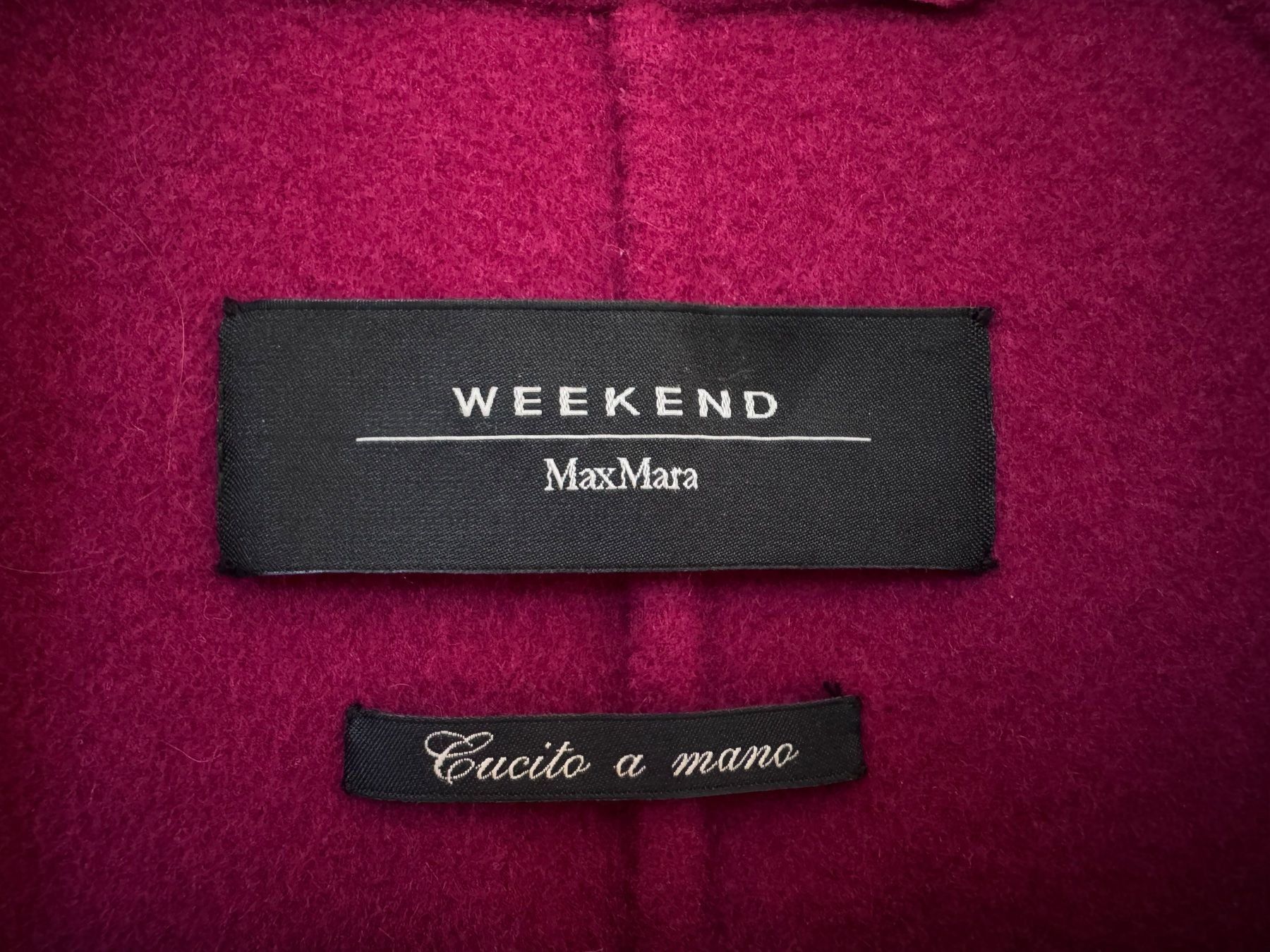 Max Mara Cappotti: Weinrotel Wollmantel von Weekend Max Mara Grösse CH 36 – Usato da Bern venduto da Alea6892 1