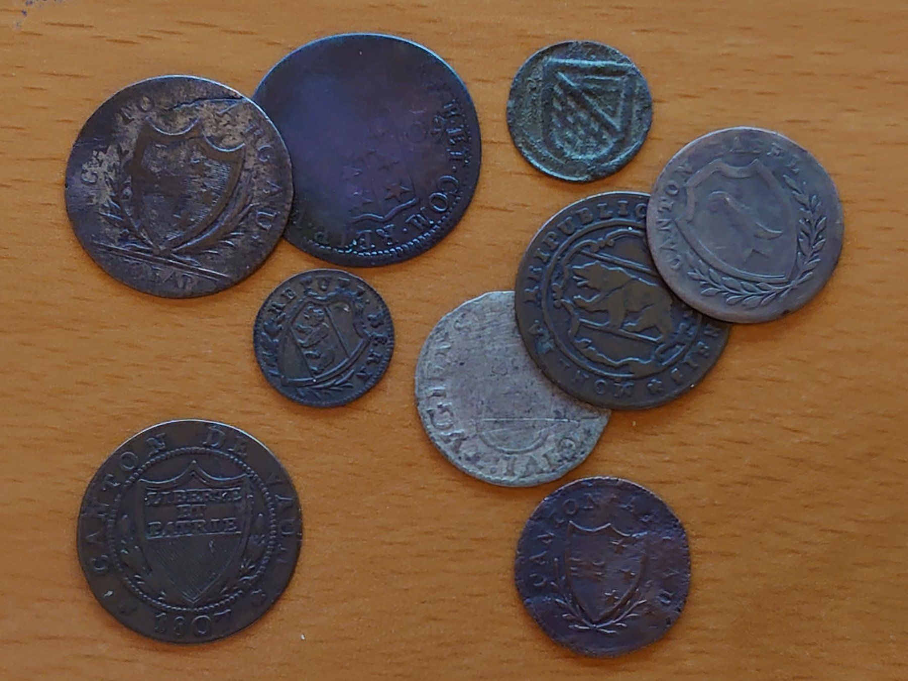 Tutti le monete: Lot 9x Kantonsmünzen – Usato da Pfungen venduto da Aguti77 1
