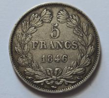 5 Francs 1846 – Louis Philippe I – Silber – Paris A