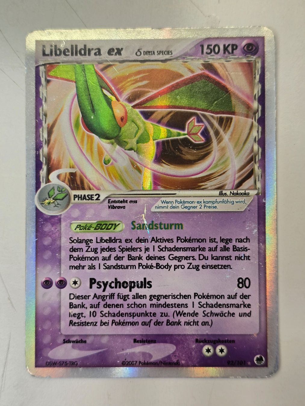 Pokémon Sammelbilder & Trading cards: Libelldra EX 92/101 Delta Species – Gebraucht aus Thun von Miginemo