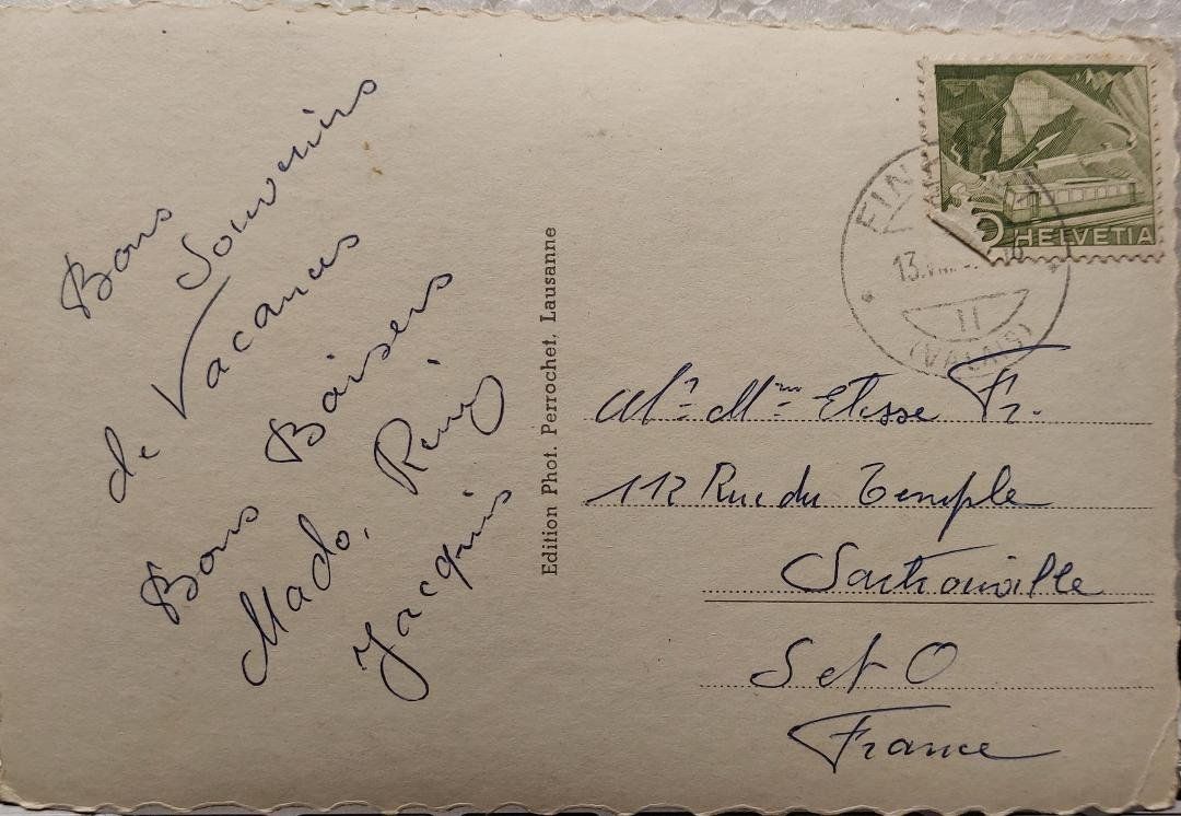 Cartoline postali: FINHAUT - 1959 – Usato da Delémont venduto da Domdom1 1