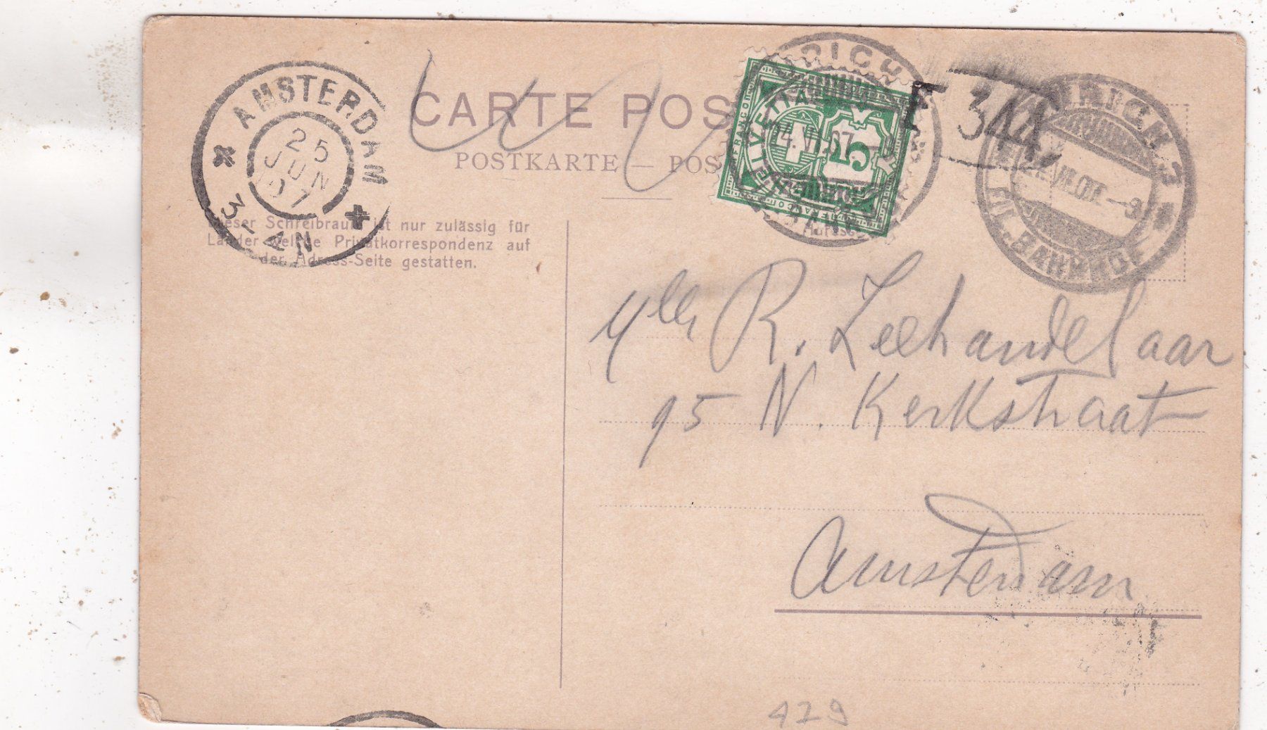 Cartoline postali: Limmatquai und Polytechnikum  1907 – Usato da Herisau venduto da Lisegrat2008 1