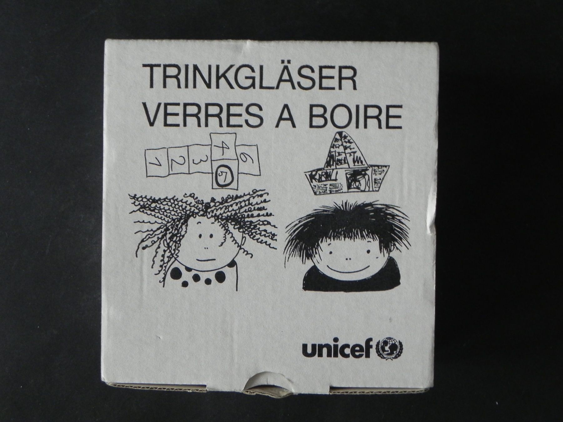 Gläser: UNICEF Trinkgläser Design Ann Lee – Neu (gemäss Beschreibung) aus Zürich von LodgE-21