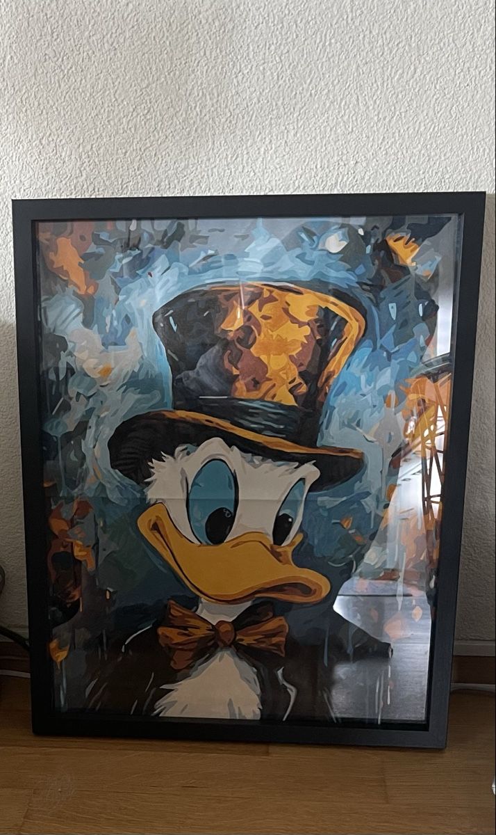 Foto & Immagini: Handcrafted Dagobert Duck auf Leinwand – Nuovo (secondo la descrizione) da Oensingen venduto da antje357 3