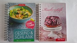 2 Betty Bossi Kochbücher Set: Gesund & Schlank, Kuchenduft