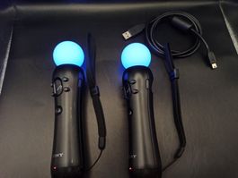2x Original Sony PS Move Motion Controller / VR / PS4 / PS3