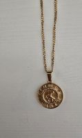 Collier pendentif "Time" plaqué or de CRAFT LONDON
