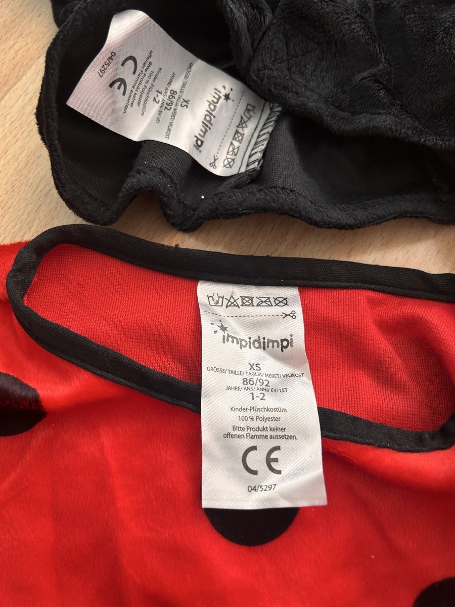 Costumes: Marienkäfer Kostüm Grösse 86/92  – D'occasion à Winterthur par simi82 2
