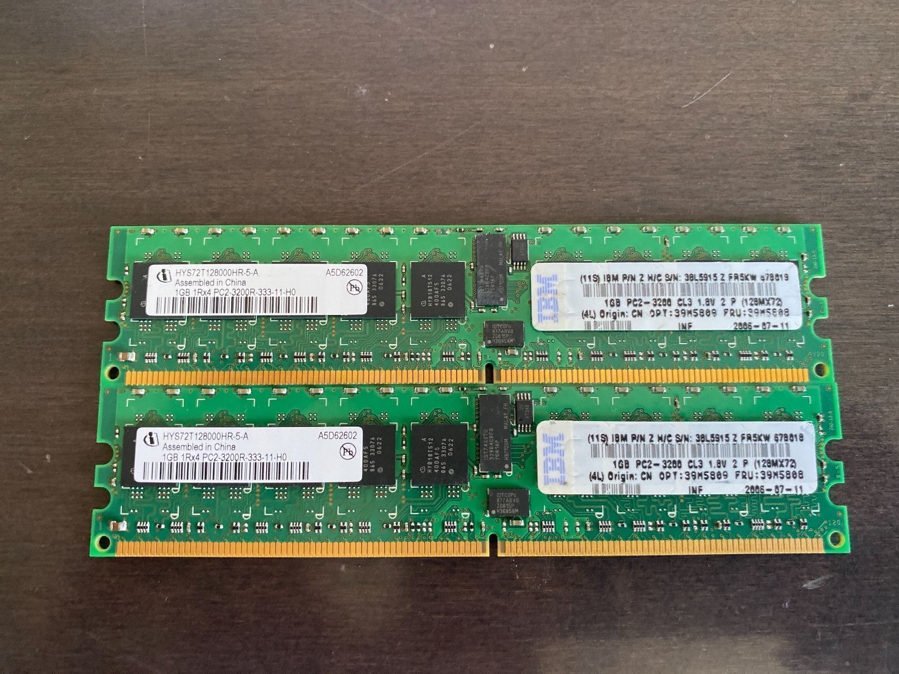 Memory / RAM: RAM DDR2 2x1GB = 2GB – Gebraucht aus Fislisbach von Special24