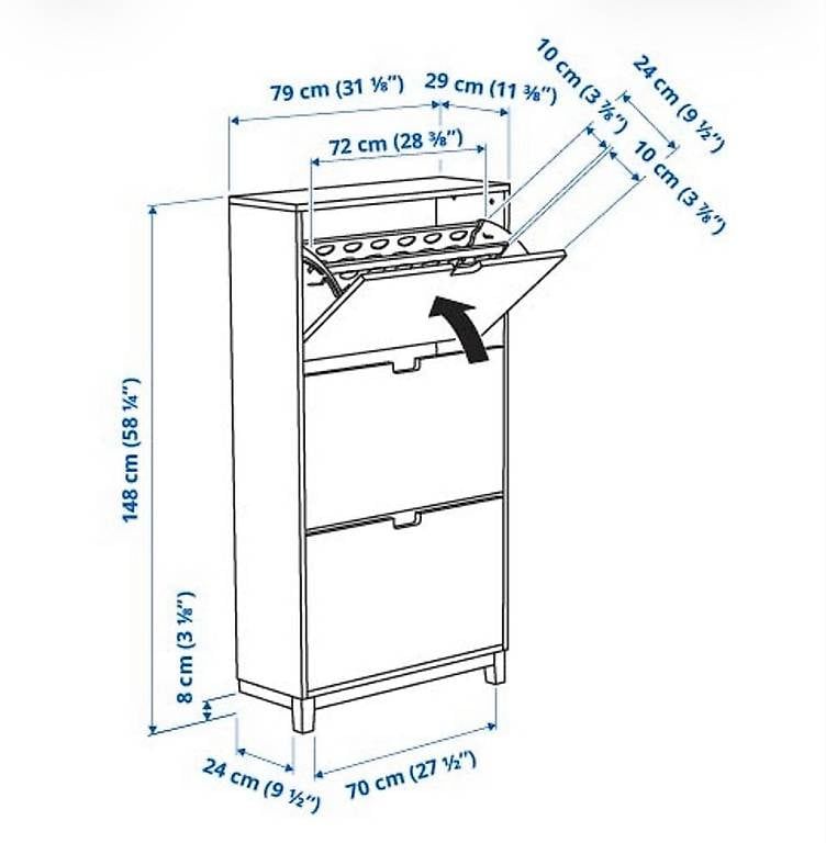 Armoires: Schuhschrank Ikea Ställ – D'occasion à Schwarzenberg LU par Pabuschka
