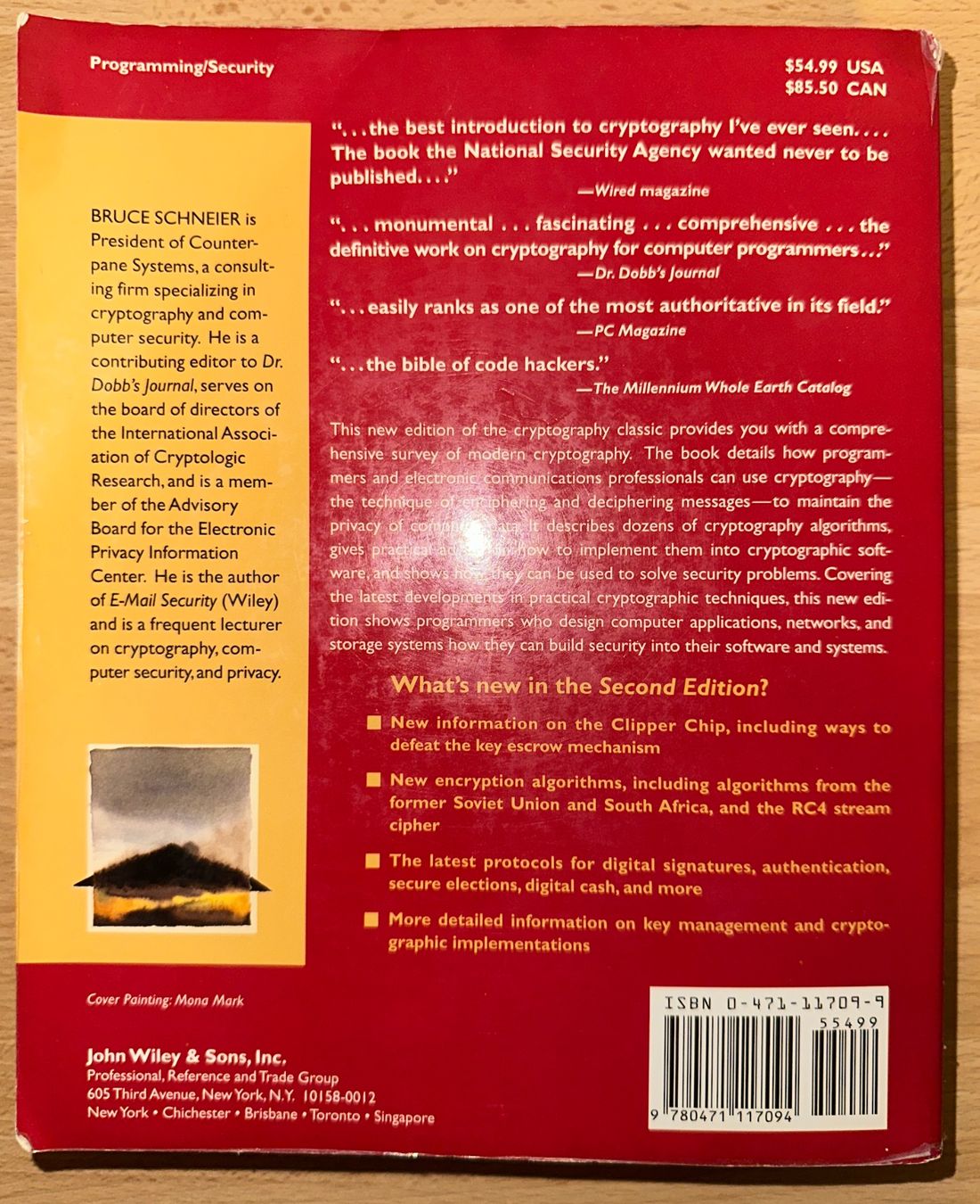 Bücher: Applied Cryptography, 2nd edition – Gebraucht aus Zürich von mdp3 2
