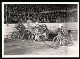 Fotografie Speedway Motorradrennen, Renn