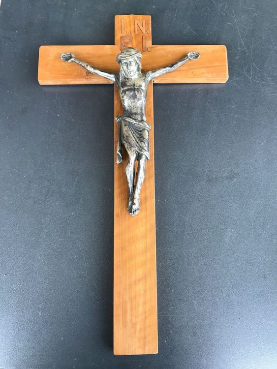 PZJOALN Jesuskreuz Holz - Hängekreuz 20x11,5cm Für Gebet & Dekoration