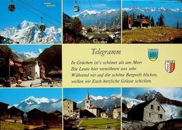 GRÄCHEN Telegramm - Godelbahn