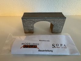 1x SOPA Bausatz Gips Wegüberführung bei Naz GR 1/87 neu