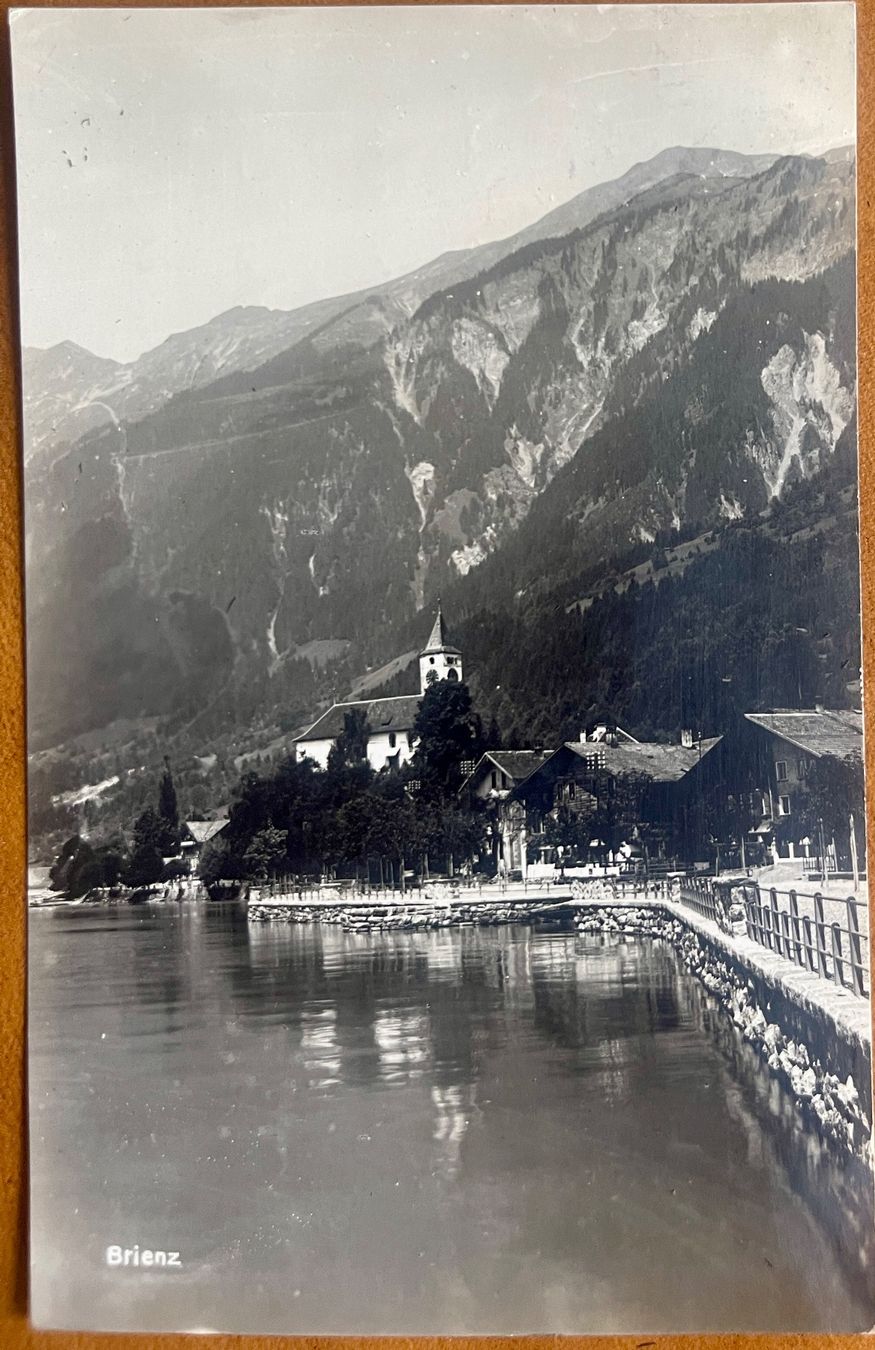 Cartoline postali: BRIENZ - Le bord du lac 1925 – Usato da Lutry venduto da Ediego