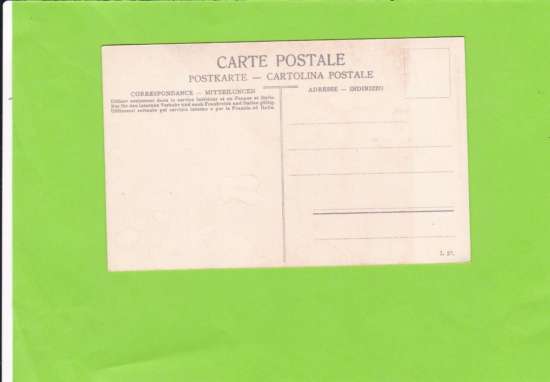 Cartoline postali: Interlaken-Jungfrau – Usato da St. Peterzell venduto da neckertal 1