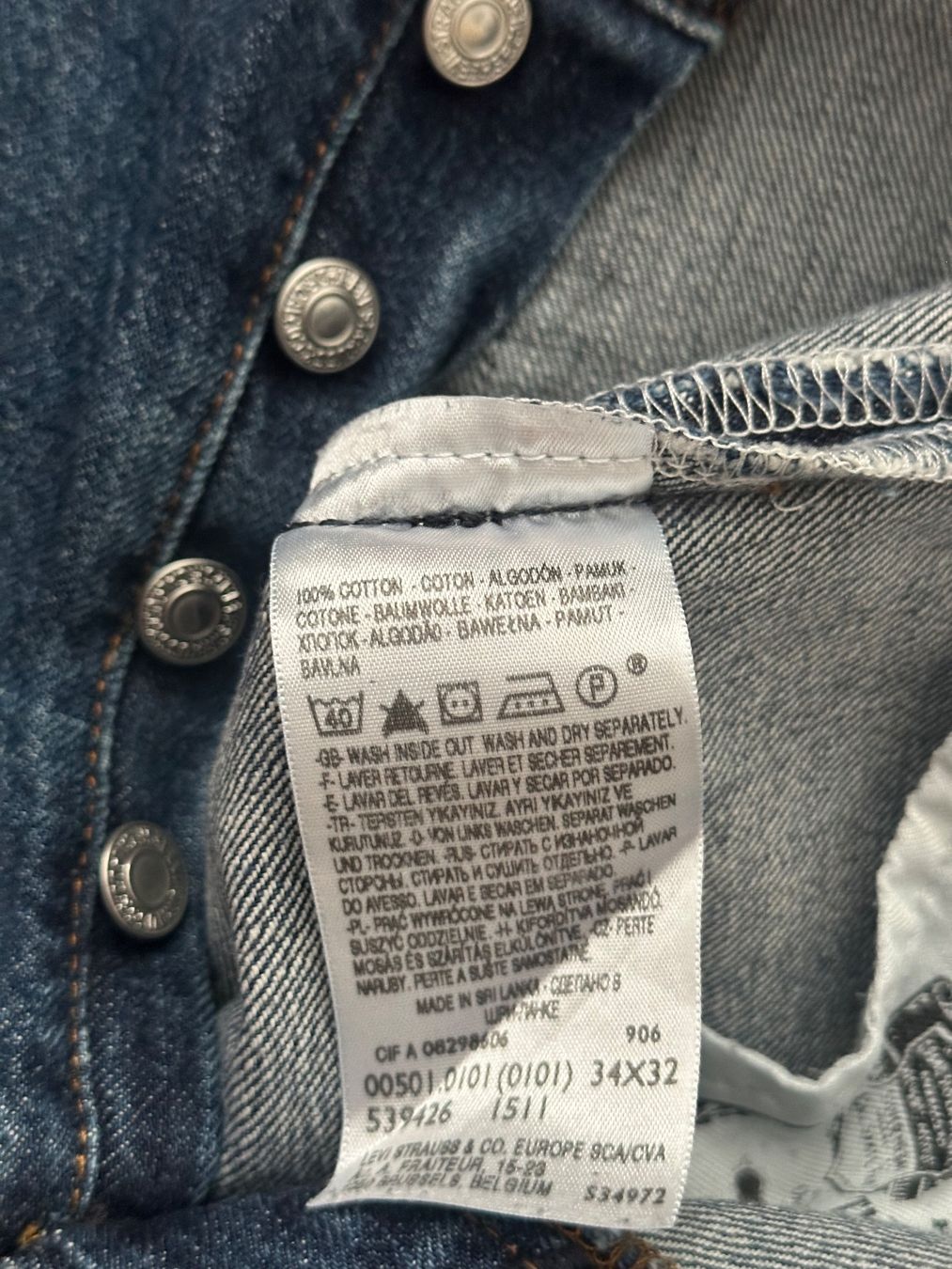 Levi's Jeans: Jeans LEVIS STRAUSS 501 Taille/Grosse W34 L32 – Gebraucht aus Bern von BrandVilla 6
