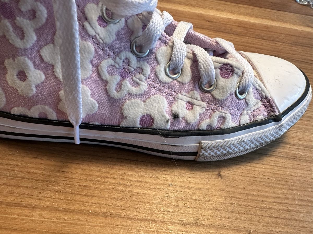Converse Scarpe per ragazze: Converse All Star Grösse 35 rosa mit Blumen  – Usato da Winterthur venduto da Zip8 4