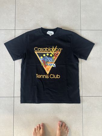 T-shirt Casablanca Tennis Club noir - L