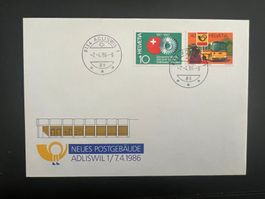 1986 Sonderbrief Adliswil Postgebäude     (G690)