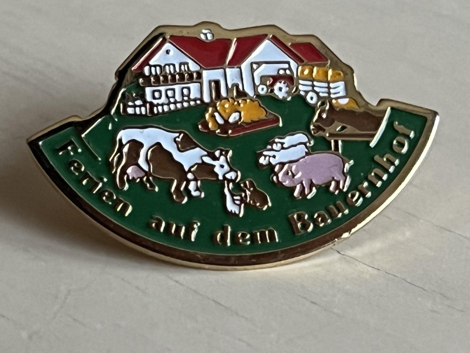 Placchette & Badge: 2 Pins "Ferien auf dem Bauernhof" – Nuovo (secondo la descrizione) da Winterthur venduto da Green-Future 1