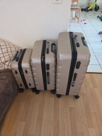 Trolley Set 3er beige Hartschale Neuware mit Schutzfolie