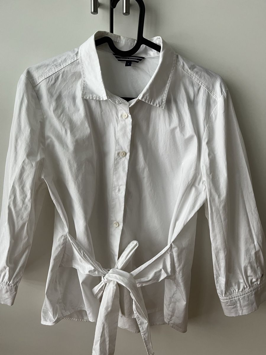 Tommy Hilfiger Camicette: Tommy Hilfiger Bluse weiss Grösse 8 (S) Gr.S – Usato da Lenzburg venduto da car_pzg8 1