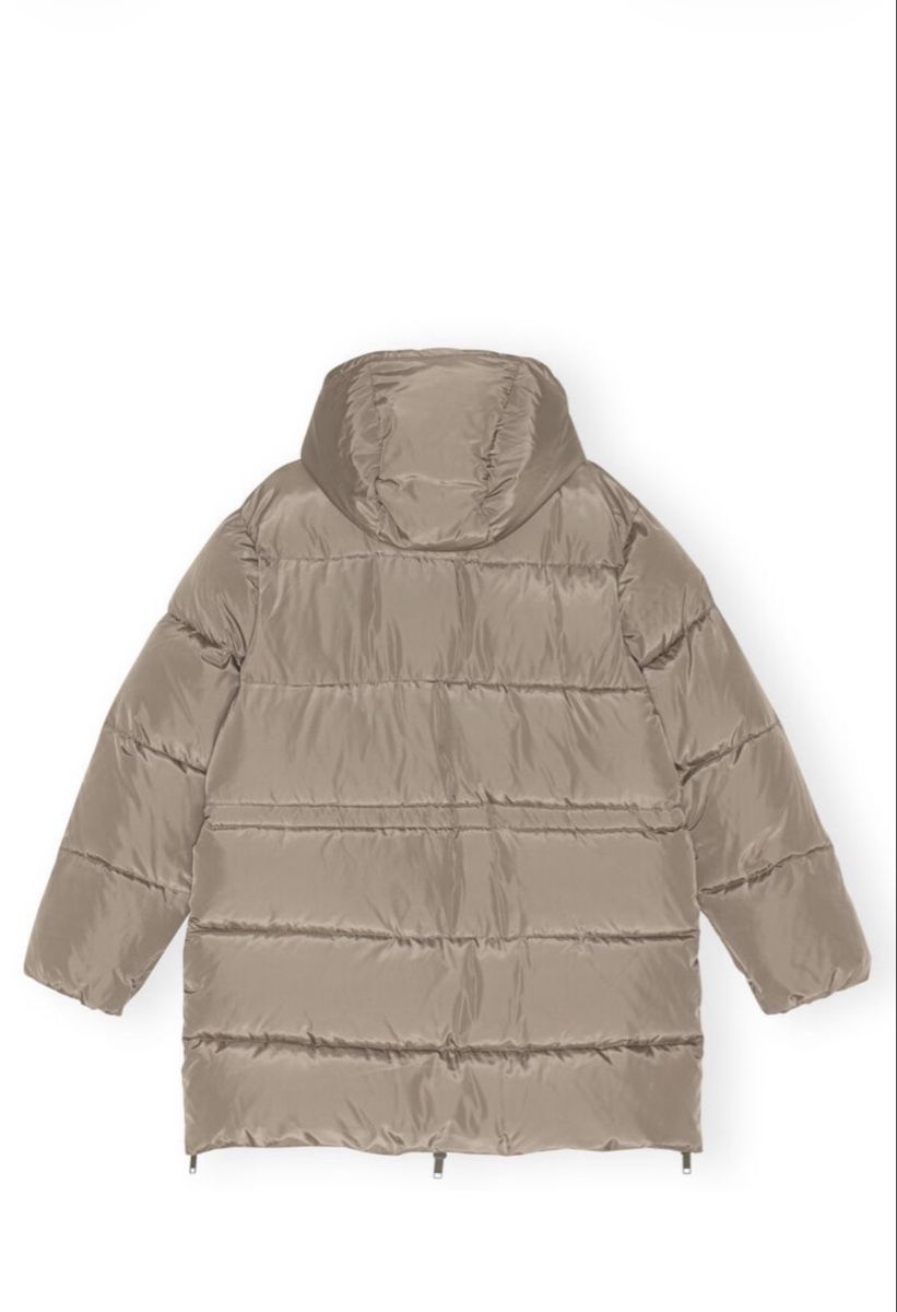 Ganni Vestes: Ganni Tech oversized Jacket - Fossil Brown – D'occasion à Lyss par francesca.g 1