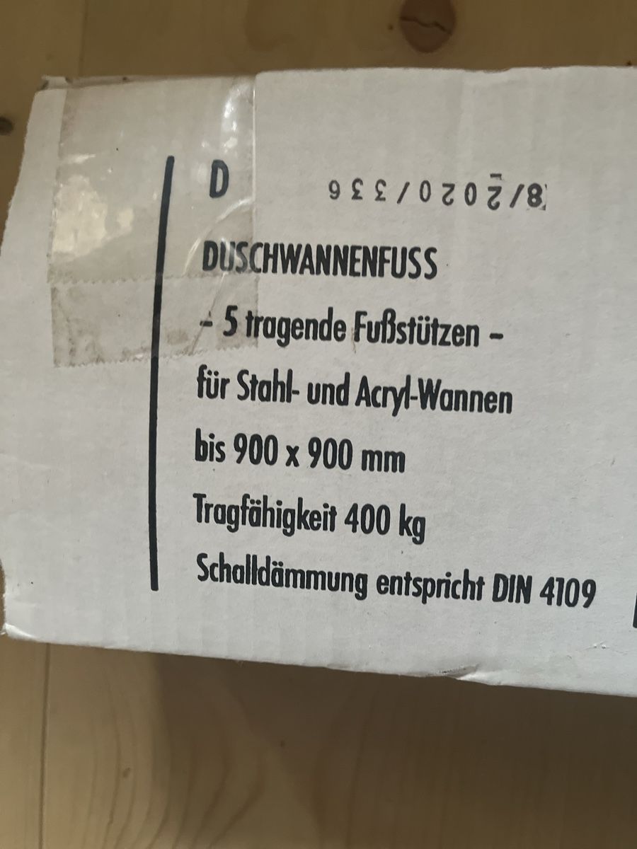 Duschen: duschwannenfuss – Neu und originalverpackt aus Weissenburg von koh_tzn9 1