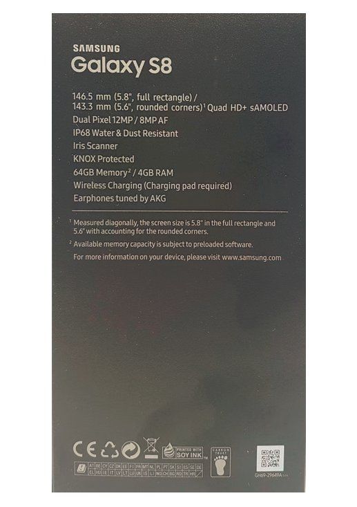 Samsung Telefoni cellulari / Smartphones: Samsung Galaxy S8 Smartphone – Nuovo e nell'imballaggio originale da Winterthur venduto da Tech-Shop 5