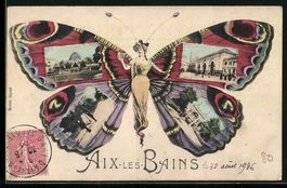 Aix-Les-Bains, Panorama, Fliegende Mensc