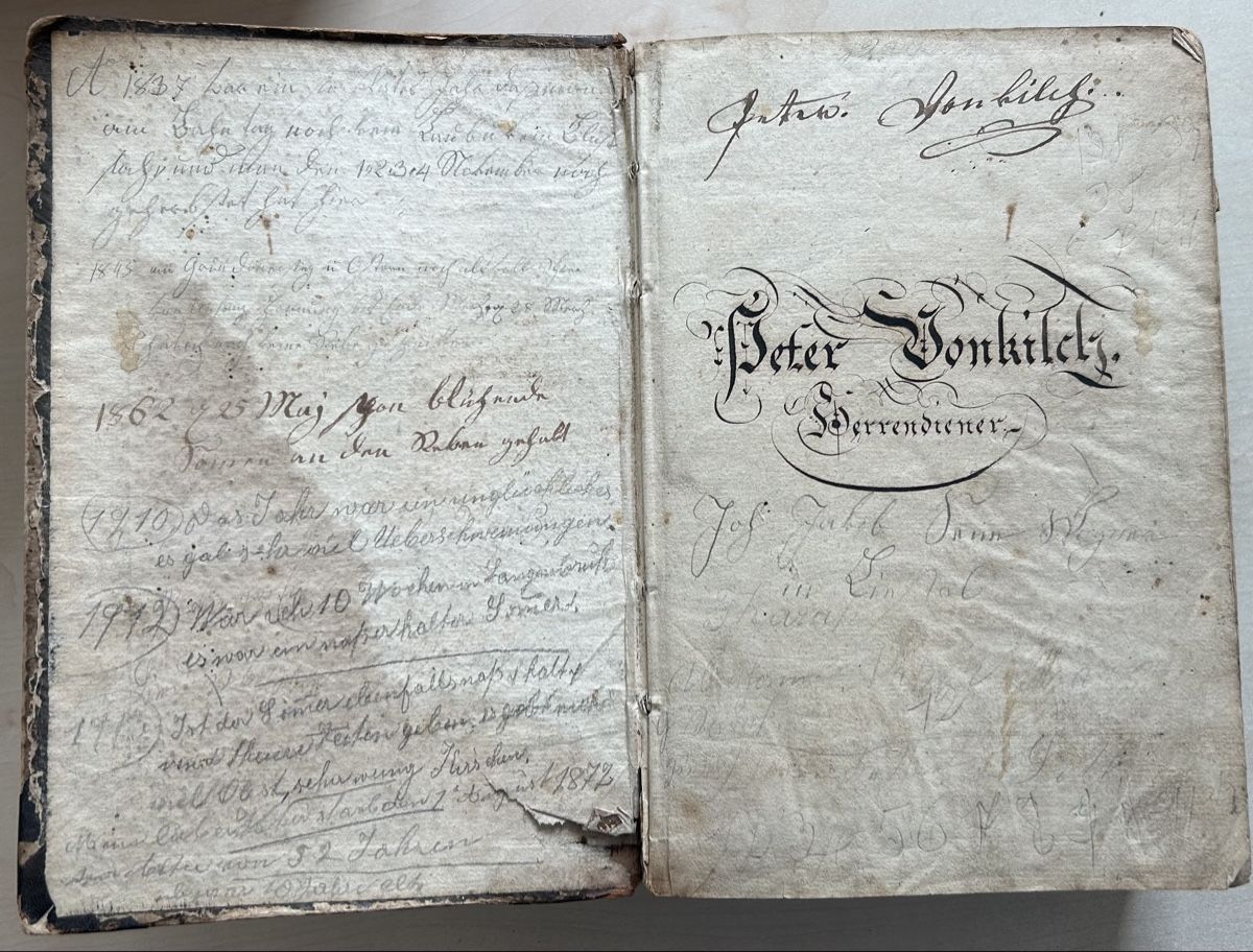 Bücher: Antike Bibel, Basel 1828, mit Handschriften – Gebraucht aus Reinach BL von Linda013 1